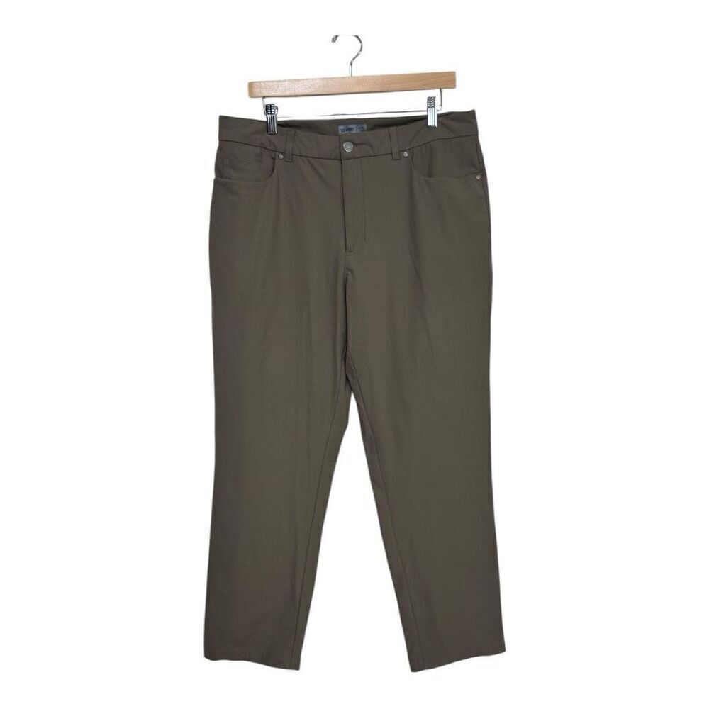 vrst athletic men's‎ pants stretch chino taupe size 36x30